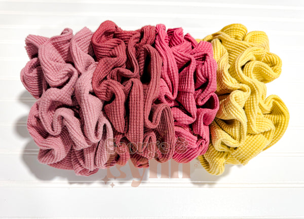 Jumbo Waffle Scrunchies