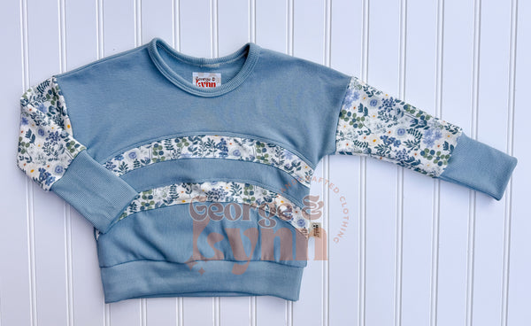 Grow With Me Rainbow Dolman - Indy Blue