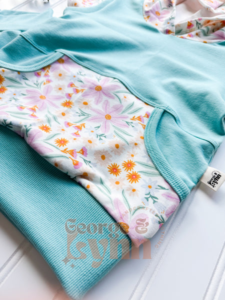 Grow With Me Laguna Floral Hooded Tee