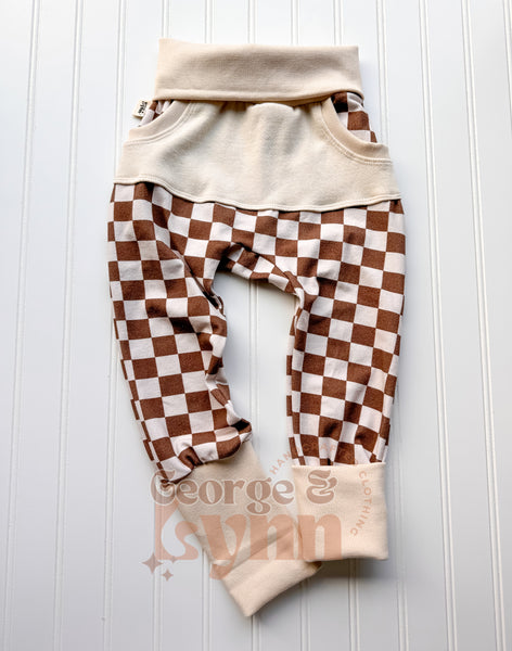 Grow With Me Checker Bunny Bottoms