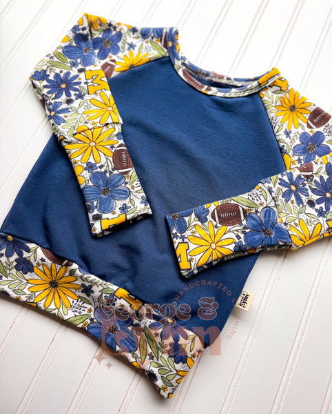 Grow With Me Michigan Floral Raglan