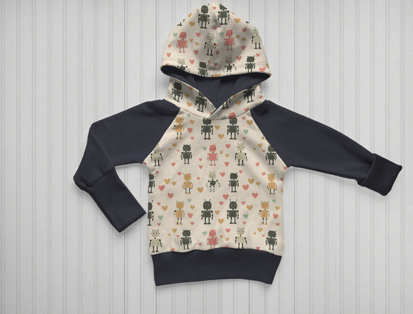 Grow With Me Valentines Raglan Hoodie