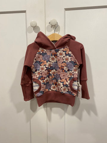 Grow With Me Apple Flower Raglan Hoodie