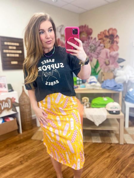 Collab with Laverne and Frankie Adult Midi Skirt – Your New Favorite Everyday Skirt