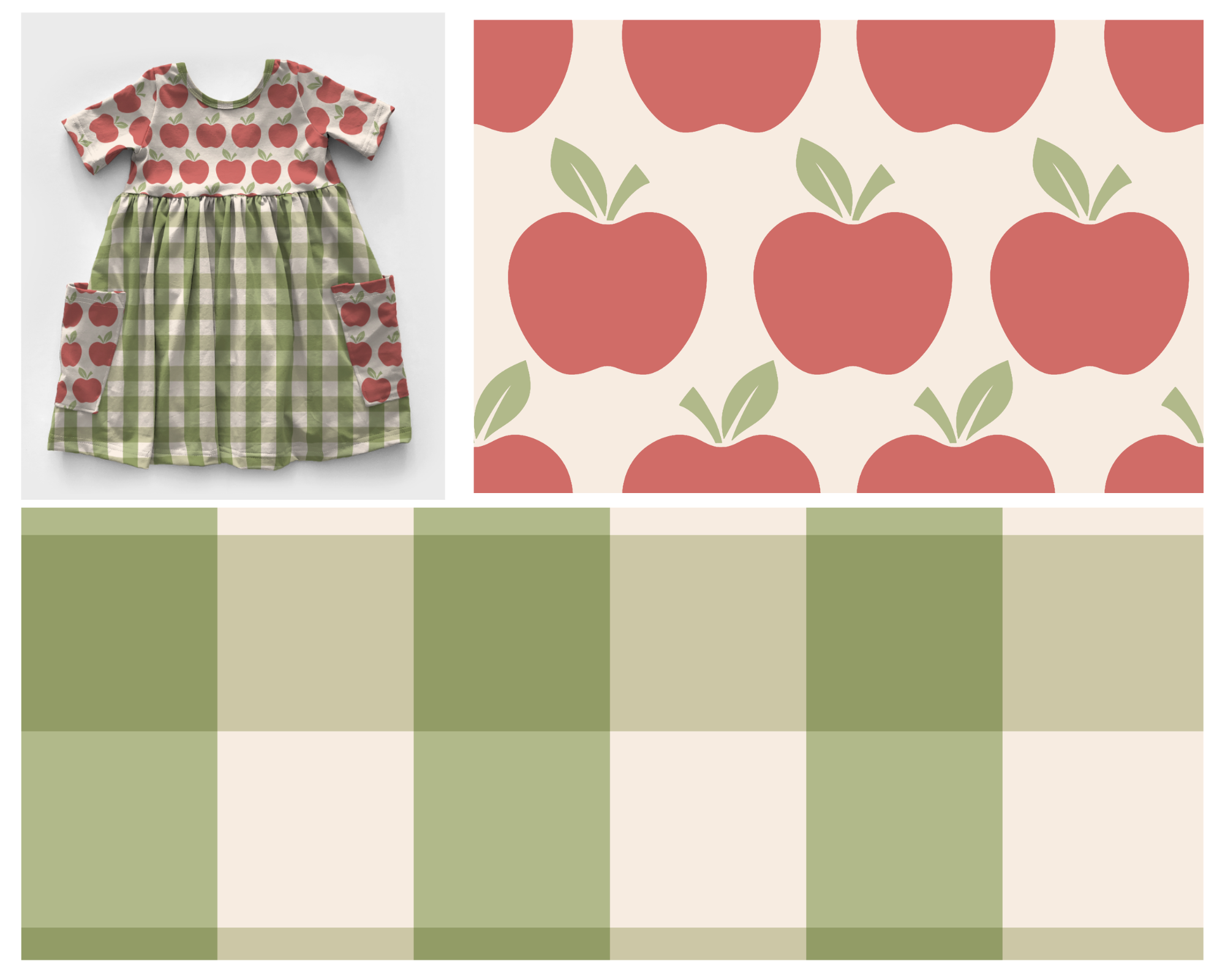 Apple and Green Plaid - Back To School