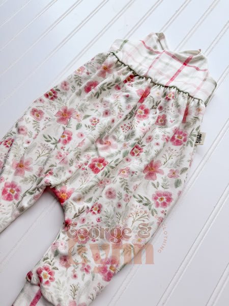 Grow With Me Floral Napa Romper