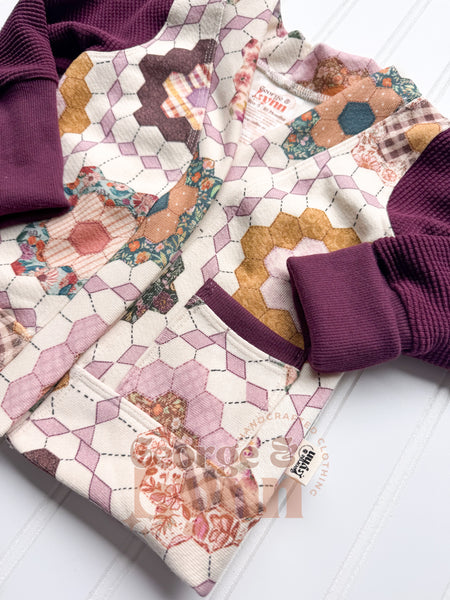 Grow With Me Classic Snap Cardigan - Quilt Pattern