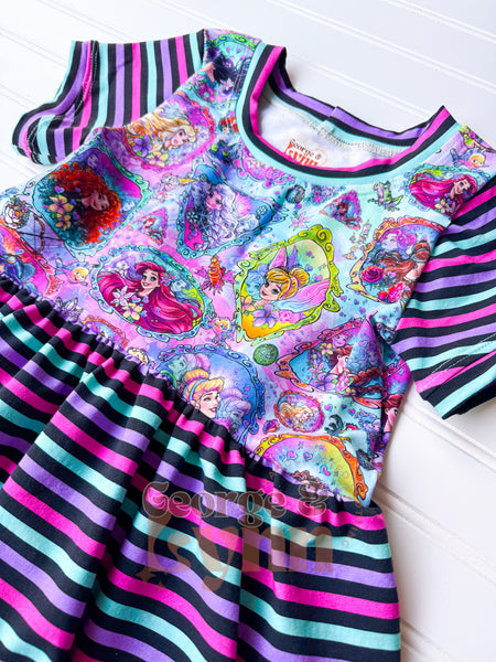 Grow With Me Gathered Skirt Dress - Princesses