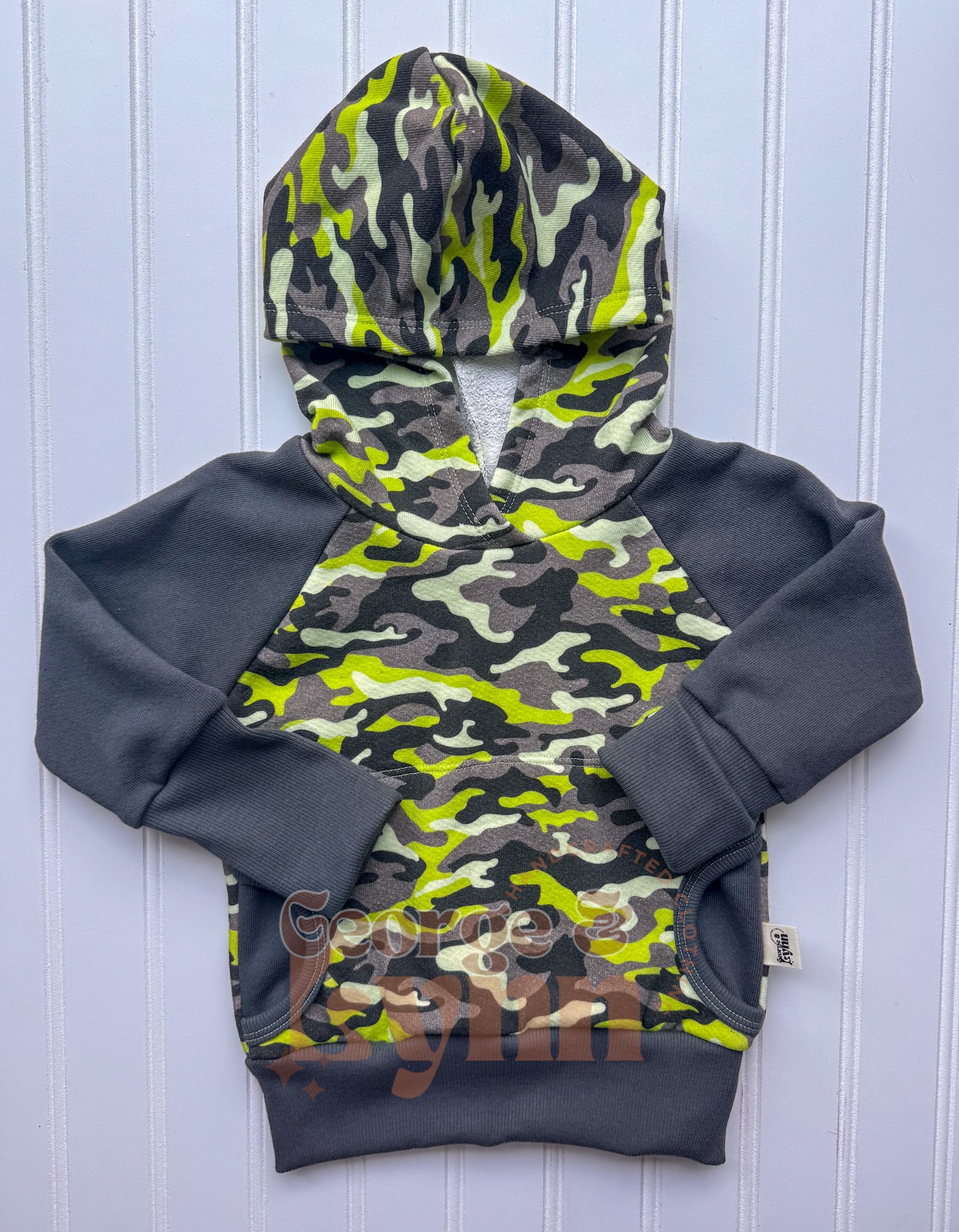 Grow With Me Camo Raglan Hoodie