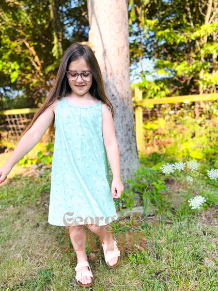Grow With Me Breeze Dress in Mint Floral