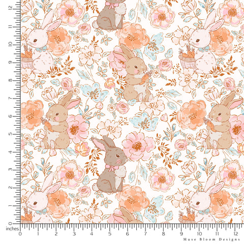 Easter - Floral Bunnies and Gingham