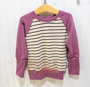 Striped Raglan grow with me