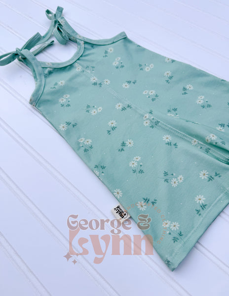 Grow With Me Breeze Dress in Mint Floral