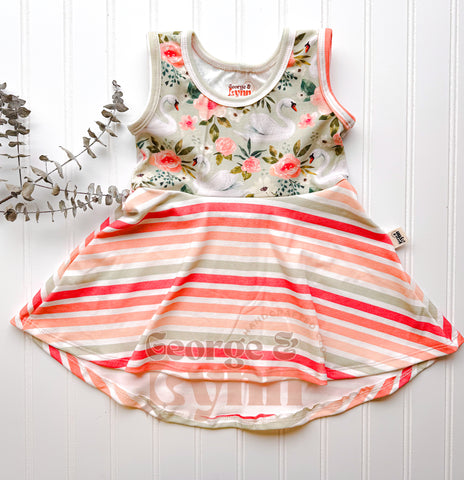 Grow With Me Hi-Low Swan Tank Peplum
