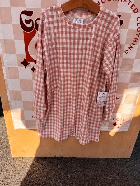 Gingham TShirt Dress