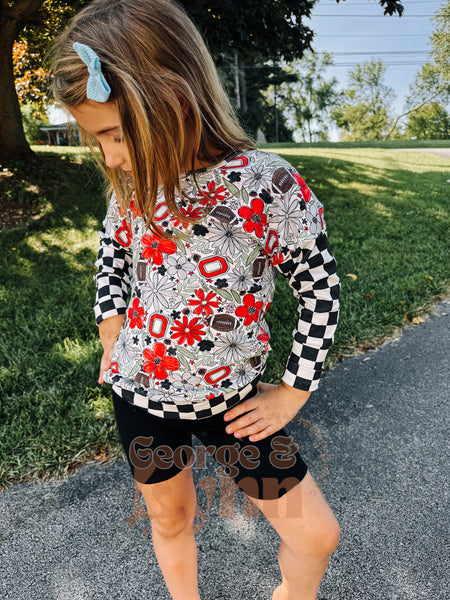 Grow With Me Dolman – Floral Ohio State