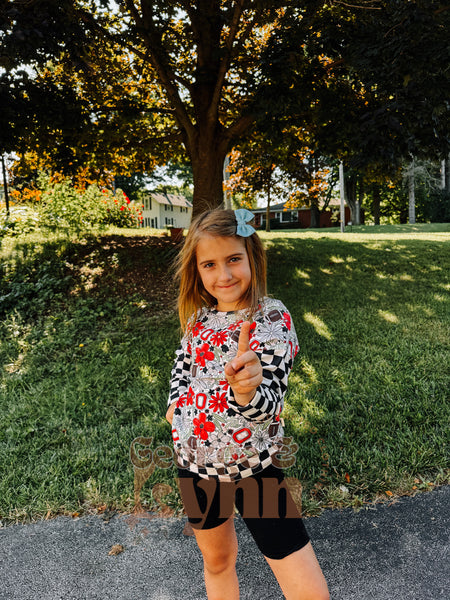 Grow With Me Dolman – Floral Ohio State