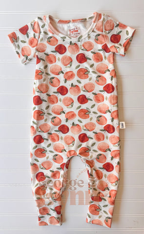Grow With Me Apple Coverall Romper