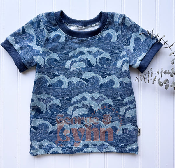 Grow With Me Ocean Waves Tee