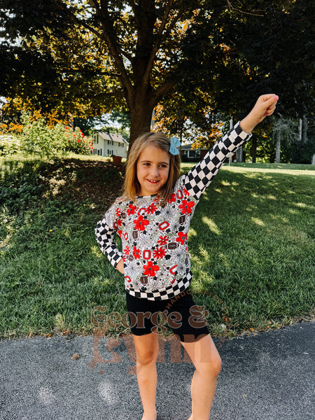 Grow With Me Dolman – Floral Ohio State