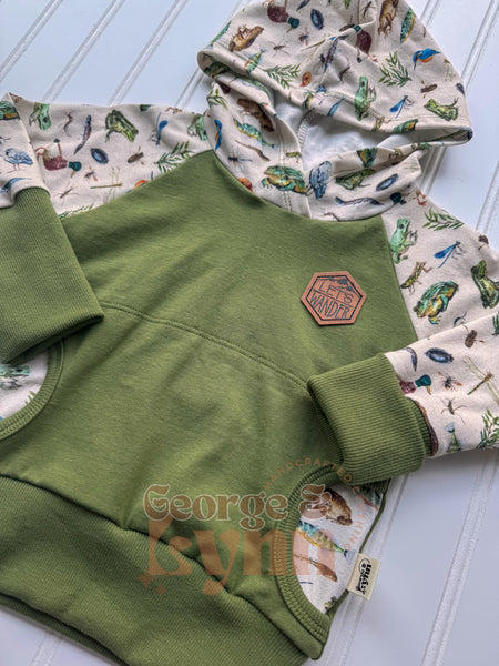 Grow With Me Wild Life Raglan Hoodie