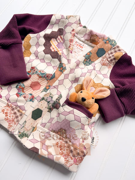 Grow With Me Classic Snap Cardigan - Quilt Pattern
