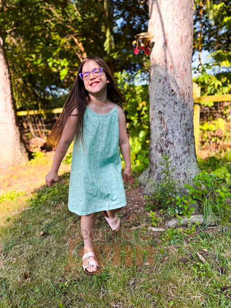 Grow With Me Breeze Dress in Mint Floral