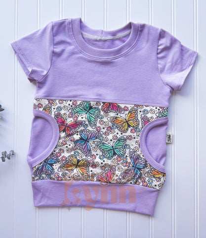 Grow With Me Butterfly Pocket Tee