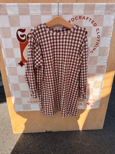 Gingham TShirt Dress