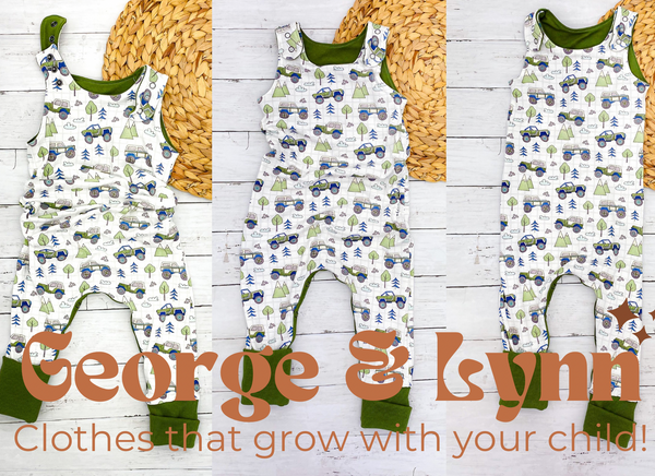 Grow With Me Apple Coverall Romper