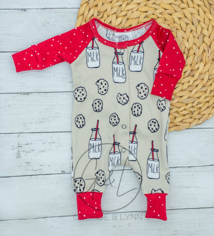 Raglan Romper - Cookies
