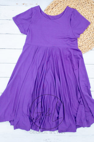 Purple Twirl Dress Size 10