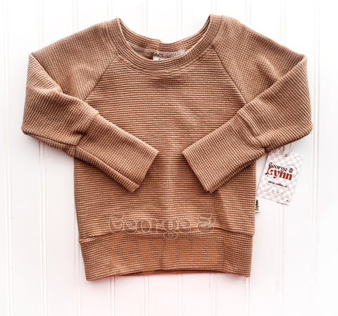 Grow With Me Tan Raglan Pullover