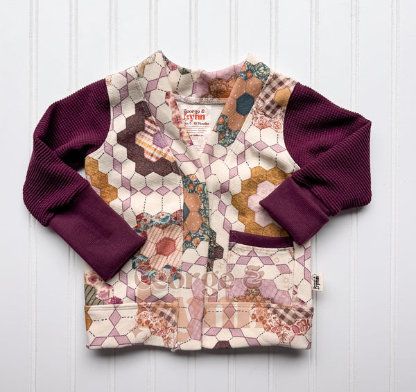Grow With Me Classic Snap Cardigan - Quilt Pattern