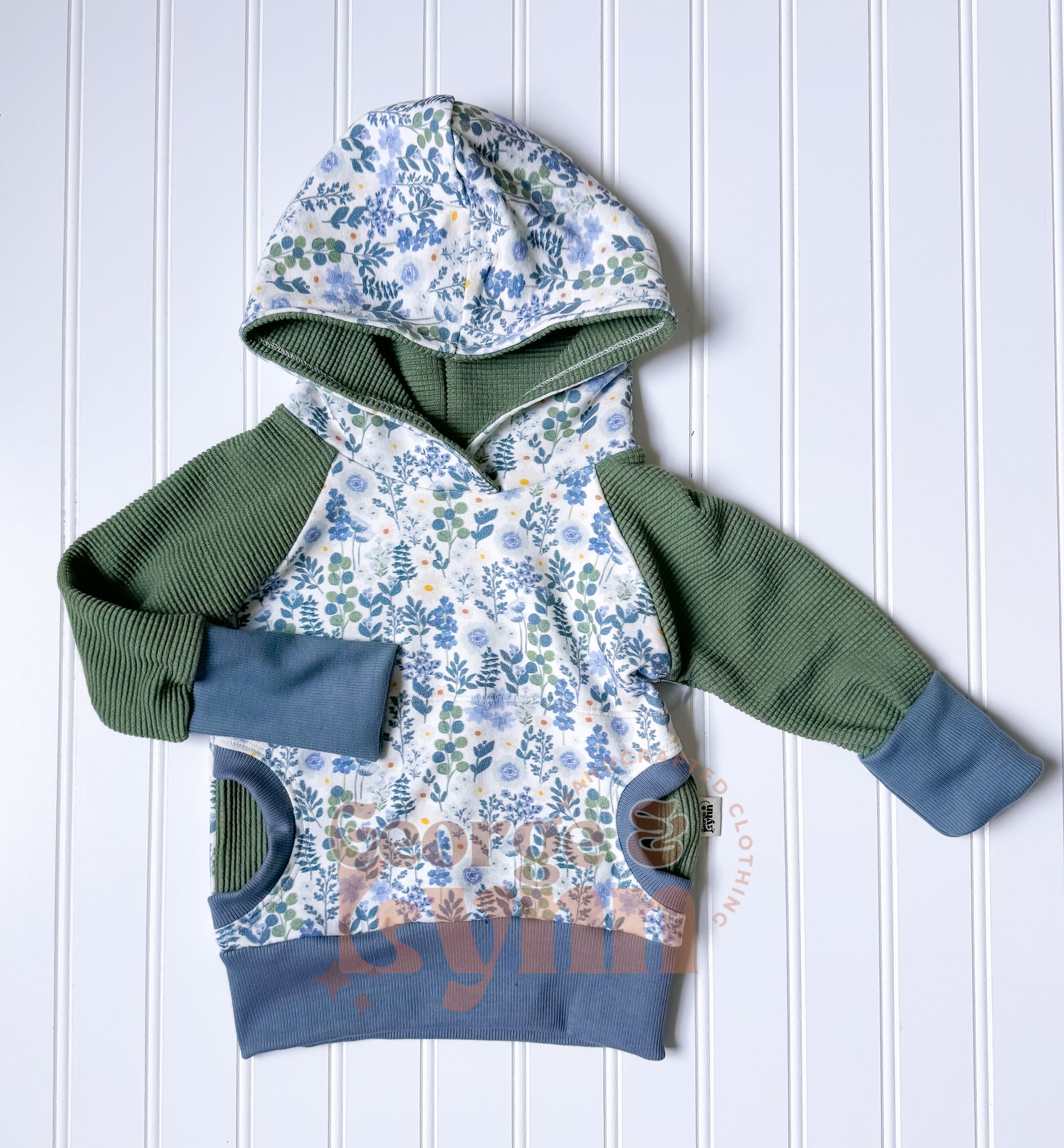 Grow With Me Indy Floral Raglan Hoodie