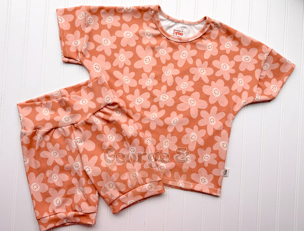 Grow With Me Dolman and Shorty Smiley Set