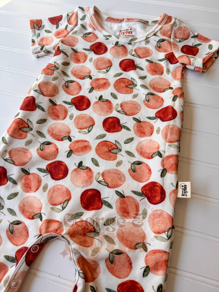 Grow With Me Apple Coverall Romper