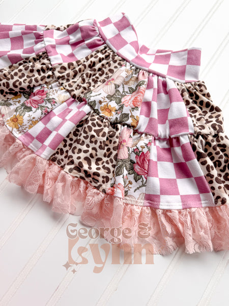 Grow With Me Floral Skort