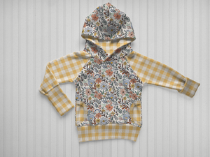 Grow With Me Floral  Raglan Hoodie