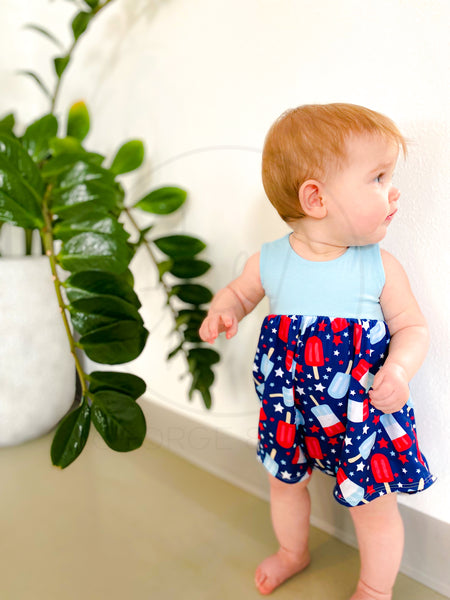 Fourth of July Tank Ainsley Romper