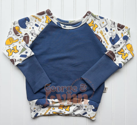 Grow With Me Michigan Raglan