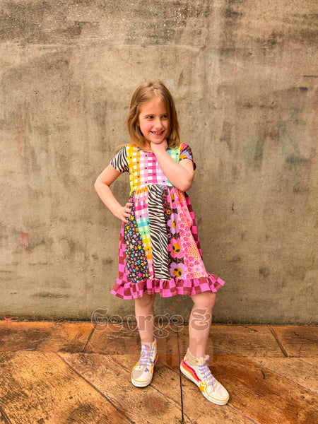 Grow With Me Gathered Skirt Dress