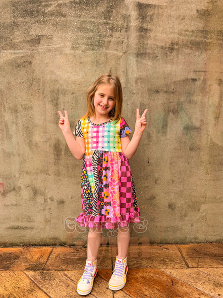Grow With Me Gathered Skirt Dress