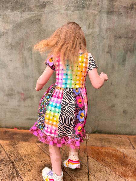 Grow With Me Gathered Skirt Dress