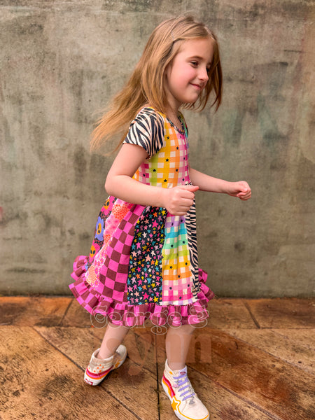 Grow With Me Gathered Skirt Dress