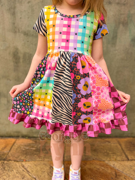Grow With Me Gathered Skirt Dress