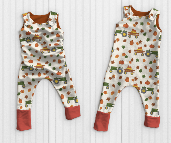 Grow With Me Romper Overalls - Fall