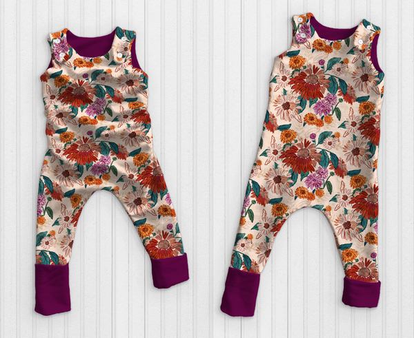 Grow With Me Romper Overalls - Fall