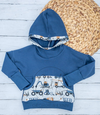 Grow With Me Construction Dolman Pullover and Hoodie
